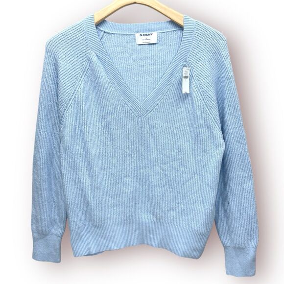 OLD NAVY SoSoft Loose Sweater Womens Small Baby Blue NEW Modest Minimalist Cozy - Picture 2 of 9